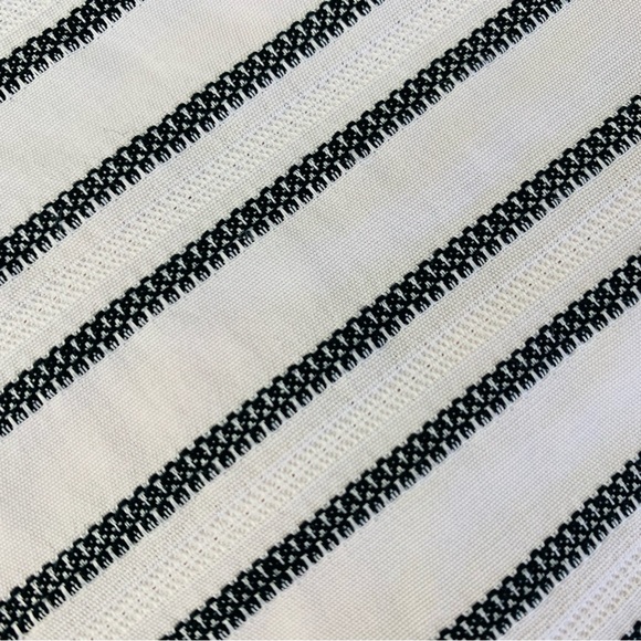 Maje Fer Crepe Trimmed Striped shorts black white stripes - Picture 12 of 16